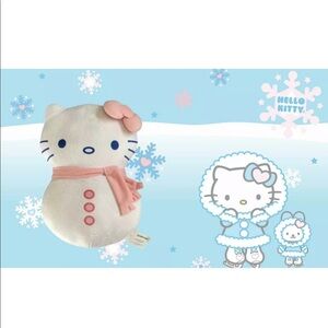 Hello Kitty: Med Rare Collectible Snowman Pillow